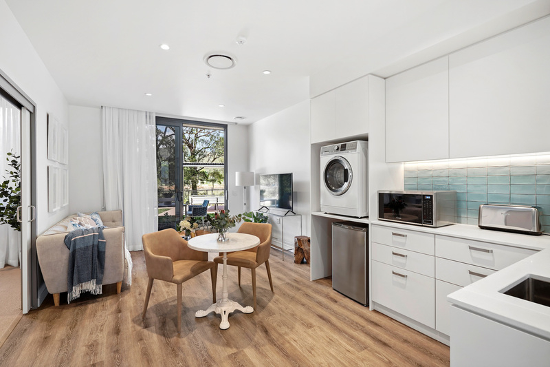 A groundfloor apartment featuring large, Tumbi Umbi NSW retirement